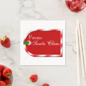 Van het ontwerp van het Label van het Cadeuscadeau Servetten (Insitu)