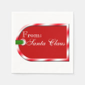 Van het ontwerp van het Label van het Cadeuscadeau Servetten (Voorkant)