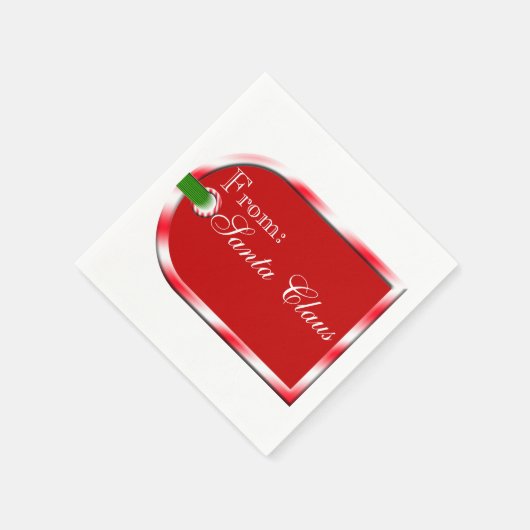 Van het ontwerp van het Label van het Cadeuscadeau Servetten (Hoek)