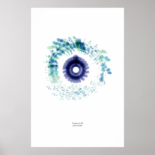 Van het personeel: Canon in D (kleur) Poster (Voorkant)