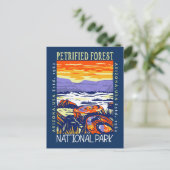  van het Petrified Forest National Park Briefkaart (Staand voorkant)