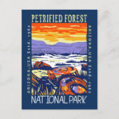  van het Petrified Forest National Park Briefkaart (Voorkant)