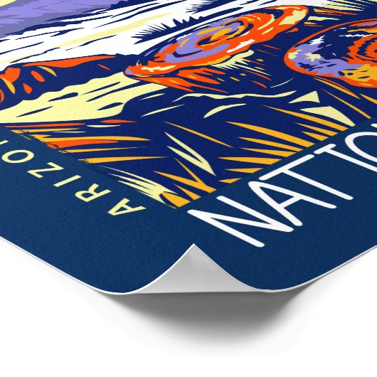  van het Petrified Forest National Park Poster (Hoek)