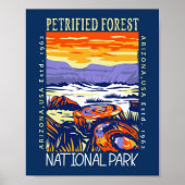  van het Petrified Forest National Park Poster (Voorkant)