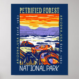van het Petrified Forest National Park Poster