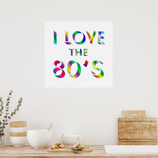 Van het Poster van 80 houden (Keuken)