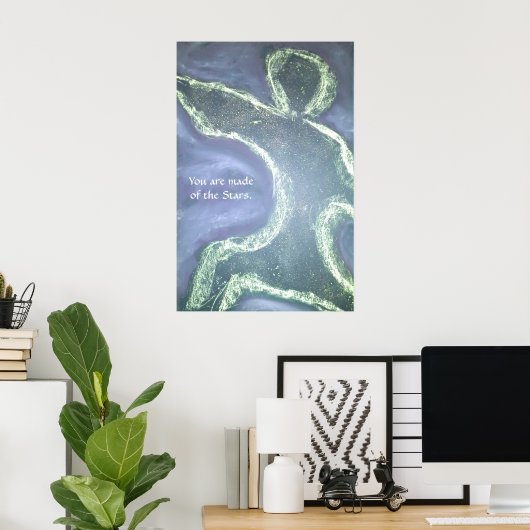 Van het poster van de sterren (Thuiskantoor)