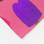 Van het roomijskegels van de naam roze de fleece deken (Hoek)