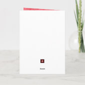 Van het Roos van het Kat Kleurde Foto van de Moede Kaart (Achterkant)