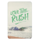 Van het Rush Dry Brush Typografie-fotosjabloon hou Magneet (Verticaal)