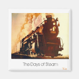 Van het schilderij 'The Days of Steam' door Bruce Magneet