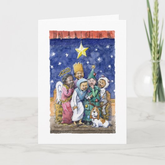 Van het "spectakel" de Kerstkaart Feestdagen Kaart (Voorkant)