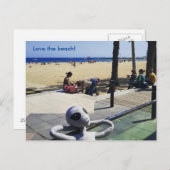 Van het strand houden briefkaart (Voorkant / Achterkant)