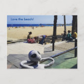 Van het strand houden briefkaart (Voorkant)