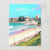 Van het strandCronulla van Sydney digitale de Briefkaart (Voorkant)