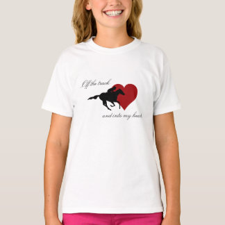 Van het T-shirt van de achterste baan Juniors Ring