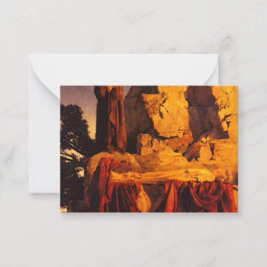 Van het verhaal van Sneeuwwitje, 1912 van Parrish Notitiekaartje (Voorkant)