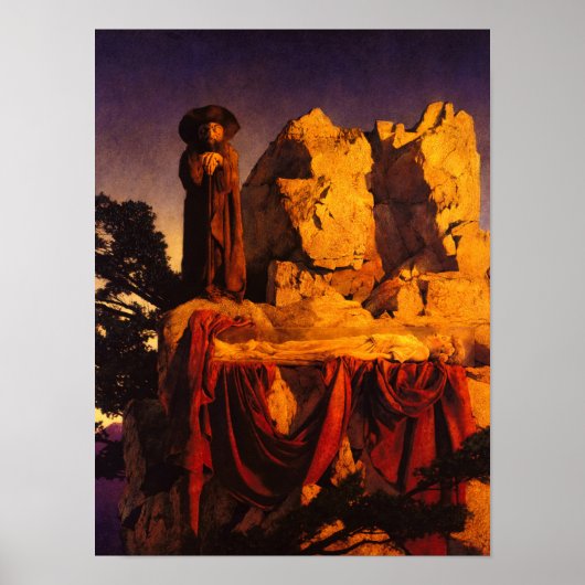 Van het verhaal van Sneeuwwitje, 1912 van Parrish Poster (Voorkant)