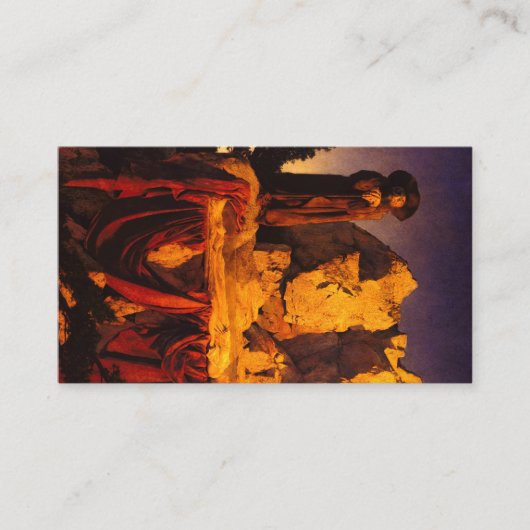 Van het verhaal van Sneeuwwitje, 1912 van Parrish Visitekaartje (Voorkant)