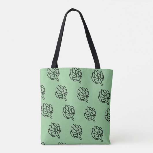 Van het wereldbolartisjokken van de artisjok de tote bag (Achterkant)
