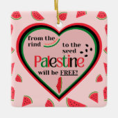 Van het Zaad tot het Zaad zal Palestina vrij zijn! Keramisch Ornament (Voorkant)