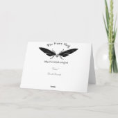 Van het zefier (het Ovale) Lege Wenskaart Kaart (Achterkant)