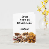 Van hier naar het moederschap, Happy Maternity Lea Kaart (Gele Bloem)