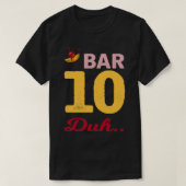 van Hier tot Shaken bartender-ontwerp T-shirt (Design voorkant)