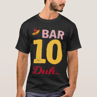 van Hier tot Shaken bartender-ontwerp T-shirt