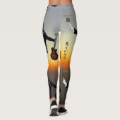 van HOB, leggings, Guitar Fan, Sunset, Leggings (Achterkant)