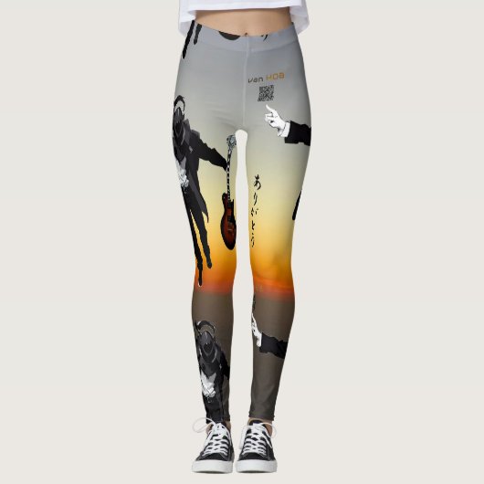 van HOB, leggings, Guitar Fan, Sunset, Leggings (Voorkant)