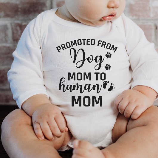 van hond mam naar menselijke mam Baby Bodysuit