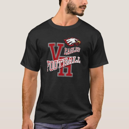 Van Horn Eagles Football T-Shirt Dark (Voorkant)