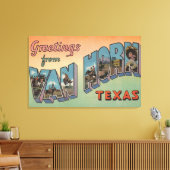 Van Horn, Texas - Grote letterscènes Canvas Afdruk (Insitu (Woonkamer))