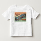 Van Horn, Texas - Grote letterscènes Kinder Shirts (Voorkant)