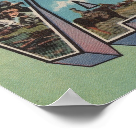 Van Horn, Texas - Grote letterscènes Poster (Hoek)