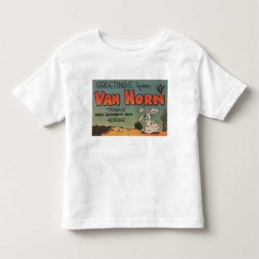 Van Horn, Texas (Jackrabbit & Crow) Kinder Shirts (Voorkant)