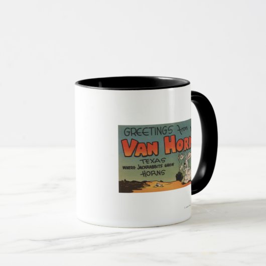 Van Horn, Texas (Jackrabbit & Crow) Mok (Voorkant rechts)