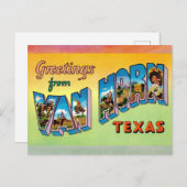 Van Horn, Texas Vintage Travel Briefkaart (Voorkant / Achterkant)
