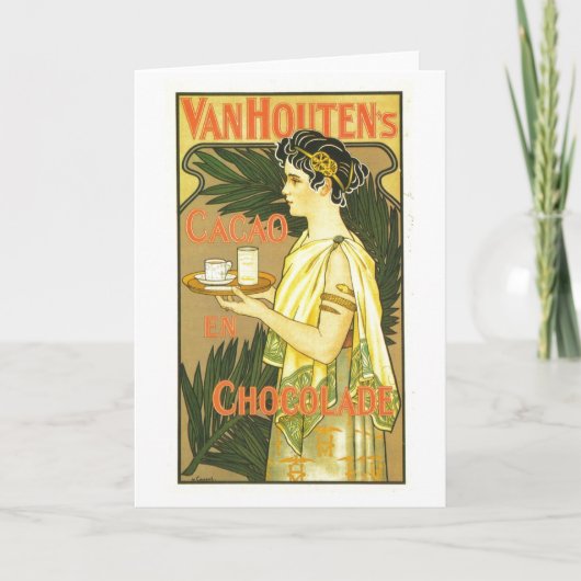 Van Houten's Cacao en Chocolade 1899 Kaart (Voorkant)