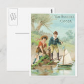 Van Houtens Cocoa Briefkaart (Voorkant / Achterkant)