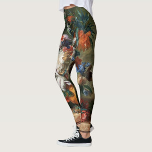 Van Huysum's Bouquet of Flowers art leggings
