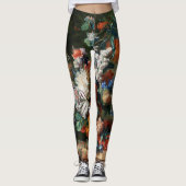 Van Huysum's Bouquet of Flowers art leggings (Voorkant)