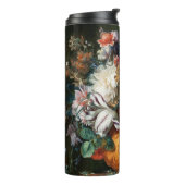 Van Huysum's Bouquet of Flowers art tumbler Thermosbeker (Gedraaid links)