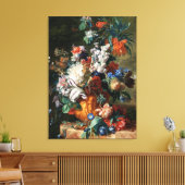 Van Huysum's Bouquet of Flowers canvas print (Insitu (Woonkamer))