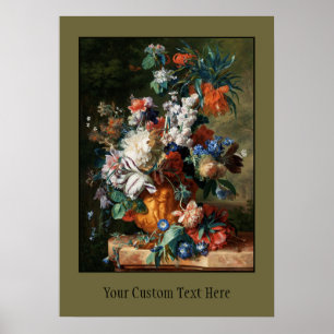 Van Huysum's Bouquet of Flowers custom poster