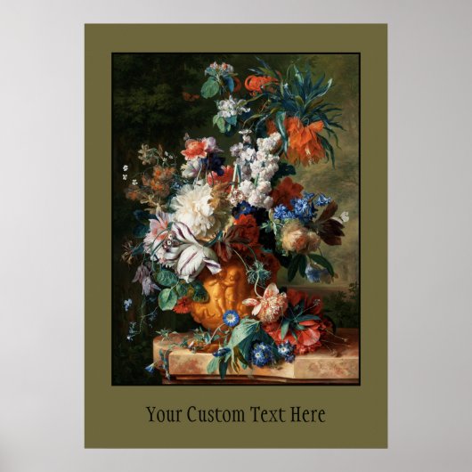 Van Huysum's Bouquet of Flowers custom poster (Voorkant)