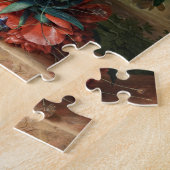 Van Huysum's Bouquet of Flowers puzzle Legpuzzel (Zijkant)