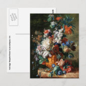 Van Huysum's Bouquet van het briefkaart van (Voorkant / Achterkant)