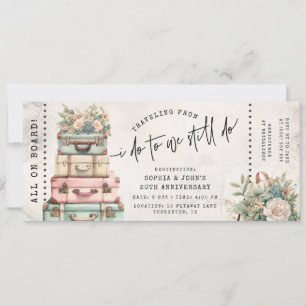 Van I Do tot Still Do Huwelijksjubileum Ticket Kaart